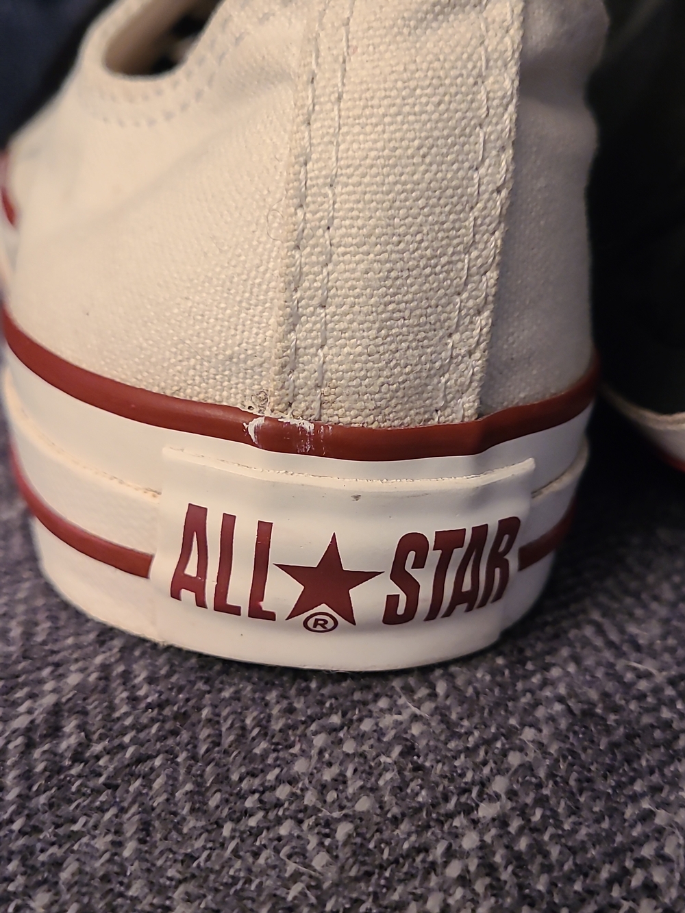 Limited Edition Converse White Low-Top Sneakers Love Hate Graphics Unisex M5 W7 - Picture 11 of 16
